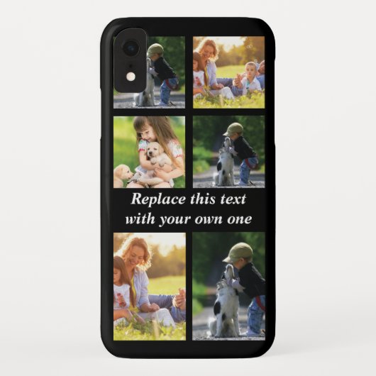 写真のコラージュと文字のカスタマイズiPhon Case-Mate iPhoneケース (裏面)