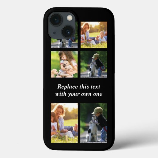 写真のコラージュと文字のカスタマイズiPhon Case-Mate iPhoneケース (裏面)