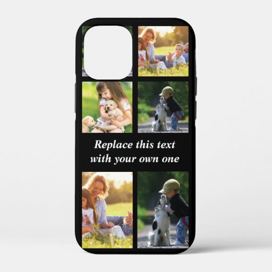 写真のコラージュと文字のカスタマイズiPhon Case-Mate iPhoneケース (裏面)