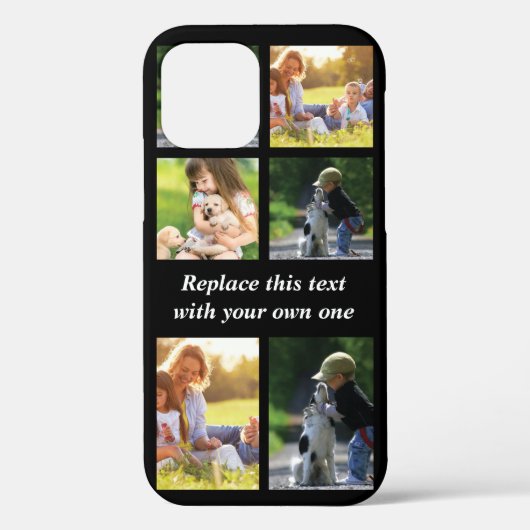 写真のコラージュと文字のカスタマイズiPhon Case-Mate iPhoneケース (裏面)