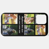 写真のコラージュと文字のカスタマイズiPhon iPhoneケース (裏面横)