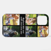 写真のコラージュと文字のカスタマイズiPhon iPhoneケース (裏面横)