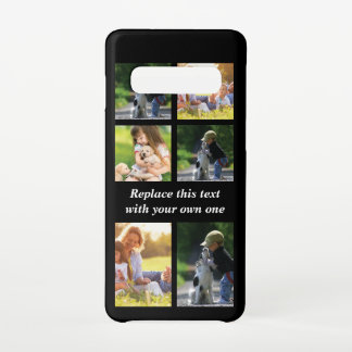 写真のコラージュと文字のカスタマイズiPhon Samsung Galaxy S10ケース