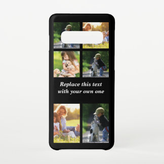写真のコラージュと文字のカスタマイズiPhon Samsung Galaxy S10ケース