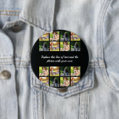 写真のコラージュと文字のボタンの設定 缶バッジ (インサイチュ)