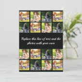 写真のコラージュと文字の発表 案内状 (スタンド正面)