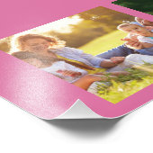 写真のコラージュと文字フリースブランケットのカスタマイズ フォトプリント            (角)