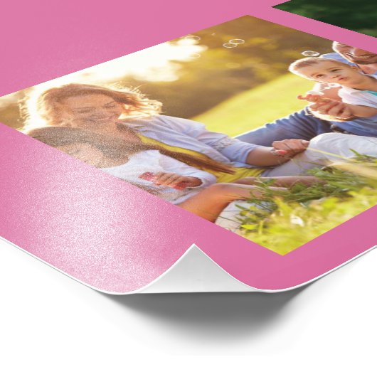 写真のコラージュと文字フリースブランケットのカスタマイズ フォトプリント            (角)