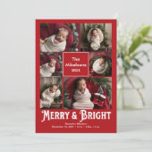 写真のコラージュと明メリーるい出産の発表 シーズンカード (スタンド正面)