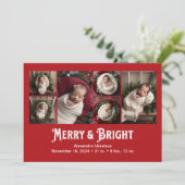 写真のコラージュと明メリーるい出産の発表 シーズンカード (スタンド正面)