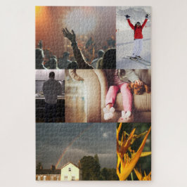 写真のコラージュのジグソーパズル1000部分 ジグソーパズル