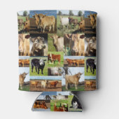 写真のコラージュの中の牛 缶クーラー (裏面)