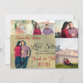 写真のコラージュの保存日付 セーブザデート (正面)