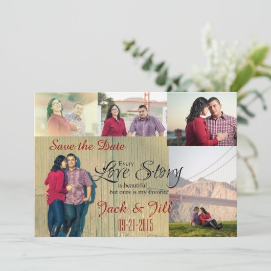 写真のコラージュの保存日付 セーブザデート (スタンド正面)