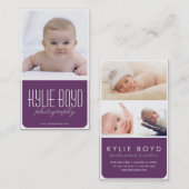 写真のコラージュの写真撮影の名刺 名刺 (正面/裏面)