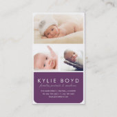 写真のコラージュの写真撮影の名刺 名刺 (裏面)