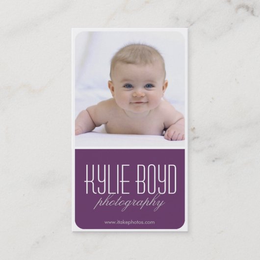 写真のコラージュの写真撮影の名刺 名刺 (正面)