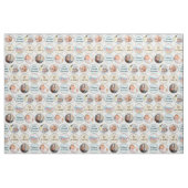 写真のコラージュの男の赤ちゃんの名前、誕生statsおよびアヒル ファブリック (ファットクウォーター)