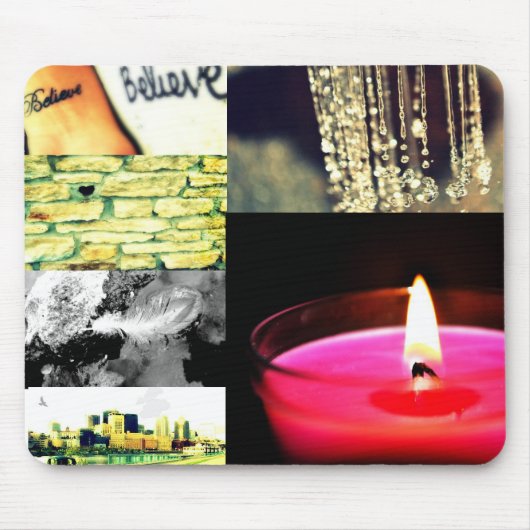 写真のコラージュのmousepad マウスパッド (正面)