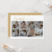 写真のコラージュをモダン大切にする カード (正面/裏面インサイチュ)