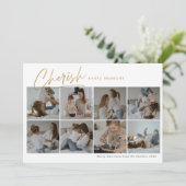 写真のコラージュをモダン大切にする シーズンカード (スタンド正面)