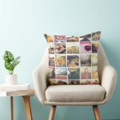 写真のコラージュを作成する クッション (椅子)