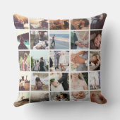 写真のコラージュを作成する クッション (裏面)