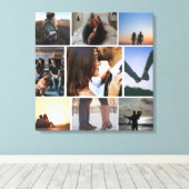 写真のコラージュパーソナライズされた キャンバスプリント (インサイチュ (ウッドフロア))