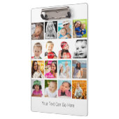 写真のコラージュパーソナライズされた クリップボード (左)