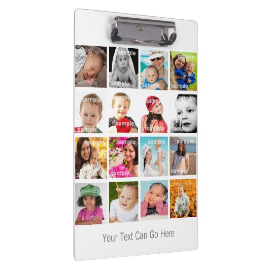 写真のコラージュパーソナライズされた クリップボード (右)