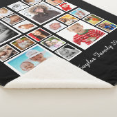 写真のコラージュパーソナライズされた シェルパブランケット (3/4)