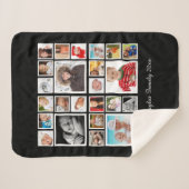 写真のコラージュパーソナライズされた シェルパブランケット (正面(横))