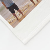 写真のコラージュパーソナライズされた フリースブランケット (角)