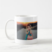 写真のコラージュファミモダンリのマグを作成する コーヒーマグカップ (左)