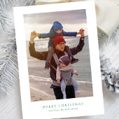 写真のコラージュモダングリーンメリークリスマス幸せ シーズンカード