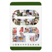 写真のコラージュ番号50 - 50誕生日 マグネット (縦)