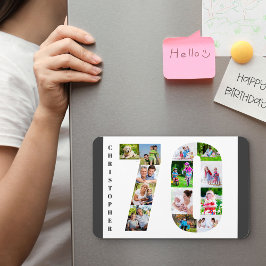 写真のコラージュ番号70 - 70誕生日 マグネット