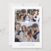 写真のコラージュ結婚ズ サンキューカード (正面)