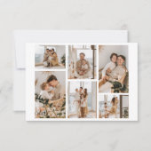 写真のコラージュ ギフトのアイデア 6 枚の写真を作成 サンキューカード (正面)