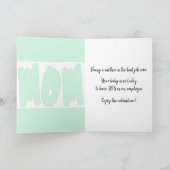 写真のコラージュ - 初めての母の日 カード (内部)