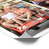 写真のコラージュ 愛してる ママ 15枚 ポスター (角)