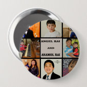 写真のコラージュ 缶バッジ (正面&裏面)