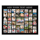 写真のコラージュ 45枚 写真 パーソナライズ カスタム カラー フォトプリント            (正面)