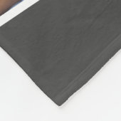 写真のコラージュwのジグザグ形の写真のストリップ及び姓 フリースブランケット (角)