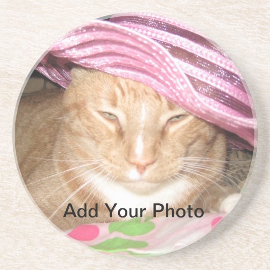 写真のコースター! あなた自身の写真を加えて下さい コースター (正面)