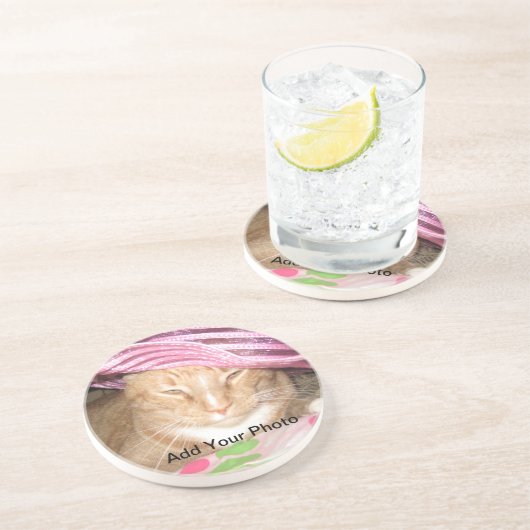 写真のコースター! あなた自身の写真を加えて下さい コースター (側面)
