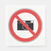 写真のサインなし スタンダードランチョンナプキン (正面)