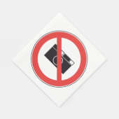 写真のサインなし スタンダードランチョンナプキン (角)