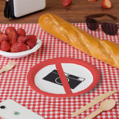 写真のサインなし ペーパープレート