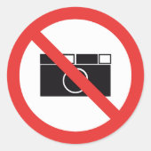 写真のサインなし ラウンドシール (正面)